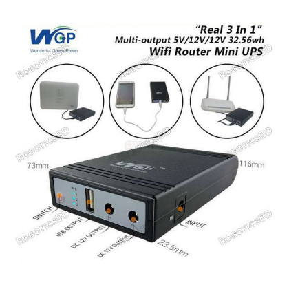 WGP Mini UPS for wifi router 8hrs power backup